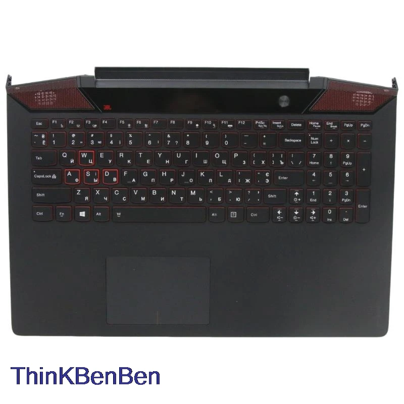 

UKR Ukrainian Black Keyboard Upper Case Palmrest Shell Cover For Lenovo Ideapad Y700 15 15ISK 15ACZ 5CB0L65462