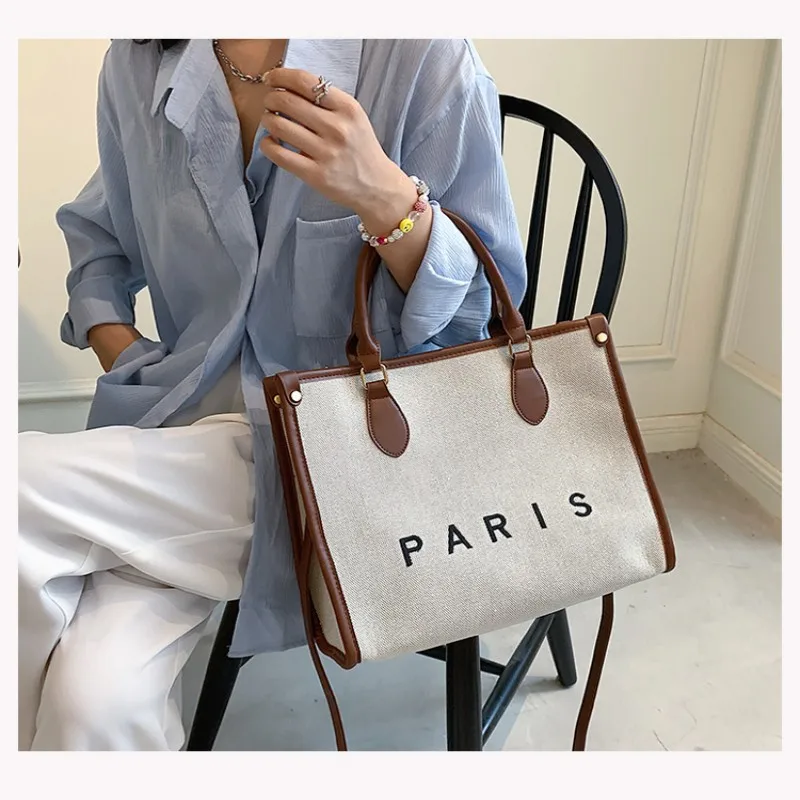 Women's Canvas Handbags Tote Bag Large Capacity Fashion Simple Design For Office Lady Daily Commuting Crossbody Shoulder Bags
Women's Canvas Handbags Tote Bag Large Capacity Fashion Simple Design For Office Lady Daily Commuting Crossbody Shoulder Bags