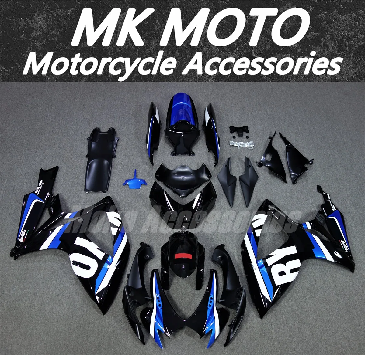 

Motorcycle Fairings Kit Fit For gsxr600/750 2006-2007 Bodywork Set 06-07 High Quality ABS Injection New Blue Black White
