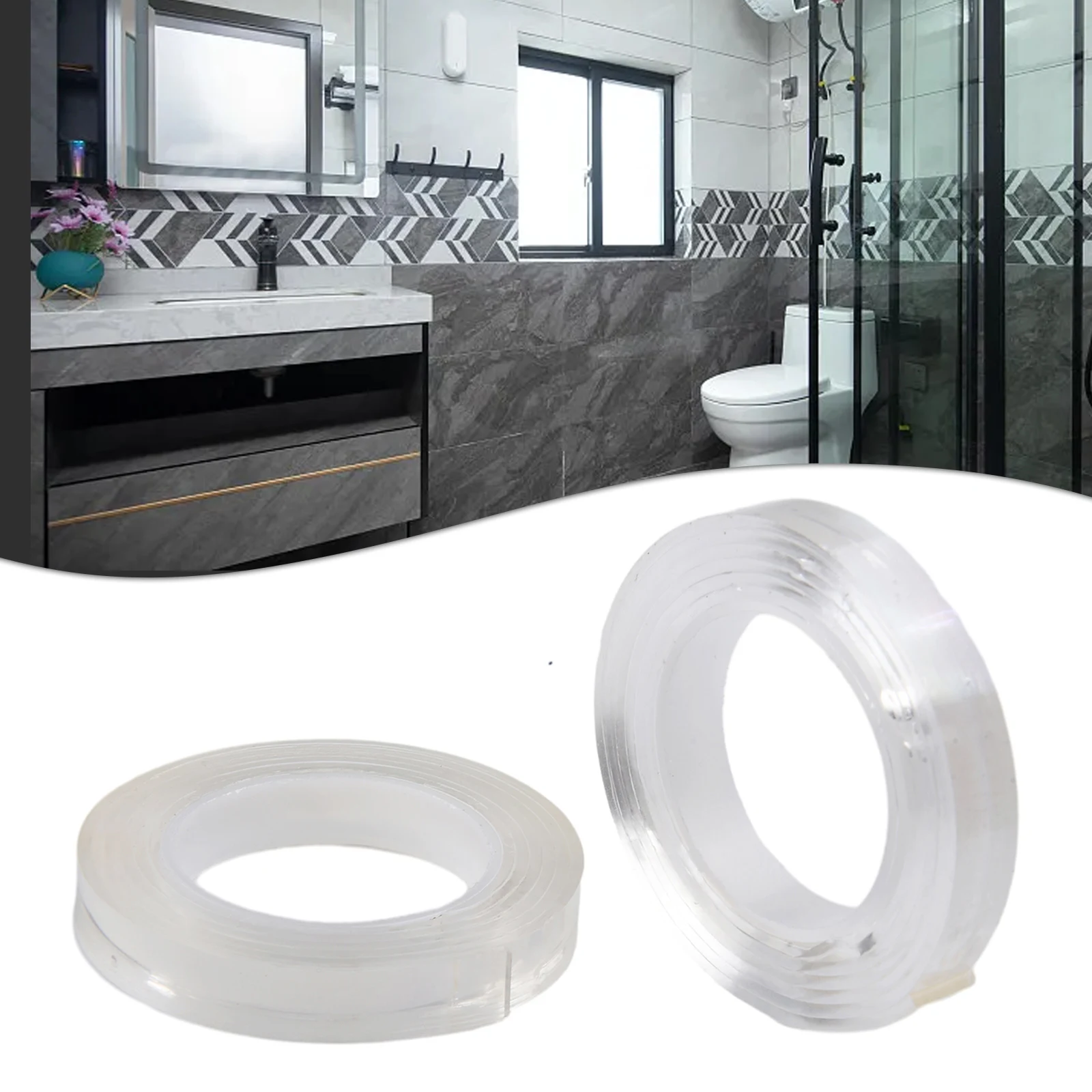 2pcs 2mm×1cm×1m /Nano Tape Double Sided Tape/ Reusable Waterproof Adhesive Tape For Tiles /Marble Metal/ Glass Wood Plastic
2pcs 2mm×1cm×1m /Nano Tape Double Sided Tape/ Reusable Waterproof Adhesive Tape For Tiles /Marble Metal/ Glass Wood Plastic