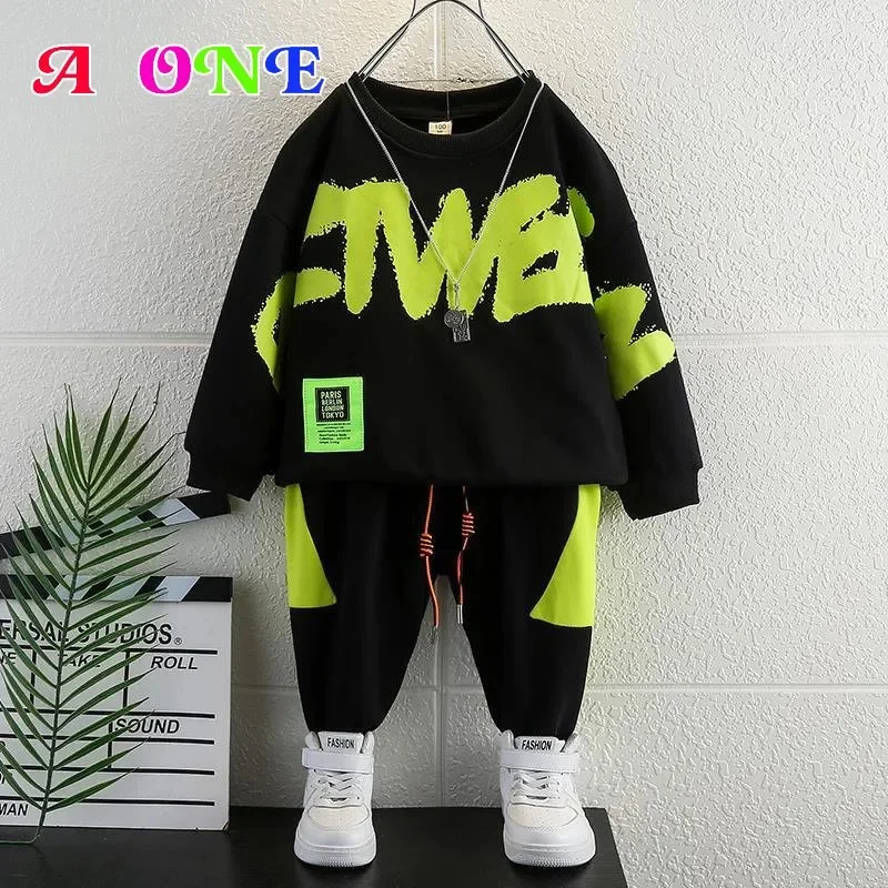 spring autumn boys set clothes baby suit clothing sweatshirt + pants 2 pcs fashion letter kids 2-12y
spring autumn boys set clothes baby suit clothing sweatshirt + pants 2 pcs fashion letter kids 2-12y