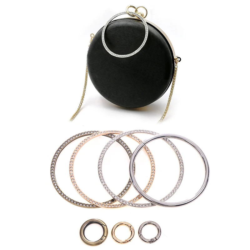 1PC 8/9cm Rhinestone Round Metal Handbag Handle Frame For Bag Handles Replacement Purse DIY Making Purse Hardware Accessories
1PC 8/9cm Rhinestone Round Metal Handbag Handle Frame For Bag Handles Replacement Purse DIY Making Purse Hardware Accessories
