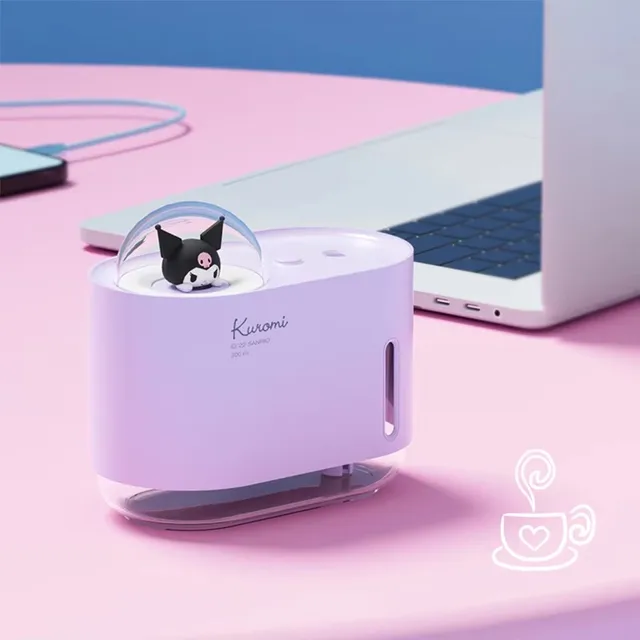 Mini humidificateur de capsule spatiale portable, style mignon, Cinnamoroll Kuromi, support USB Si, petit bureau, hydratation, 10oz 1
