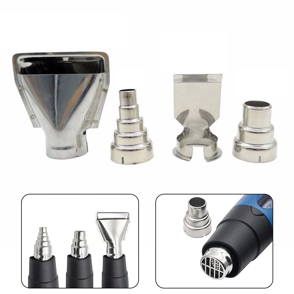 4Pcs/set Electric Heat Air Gun Nozzles Stainless Steel Welding-Accessories Soldering Heat Resistant Nozzle For Hot Airgun Tools
4Pcs/set Electric Heat Air Gun Nozzles Stainless Steel Welding-Accessories Soldering Heat Resistant Nozzle For Hot Airgun Tools
