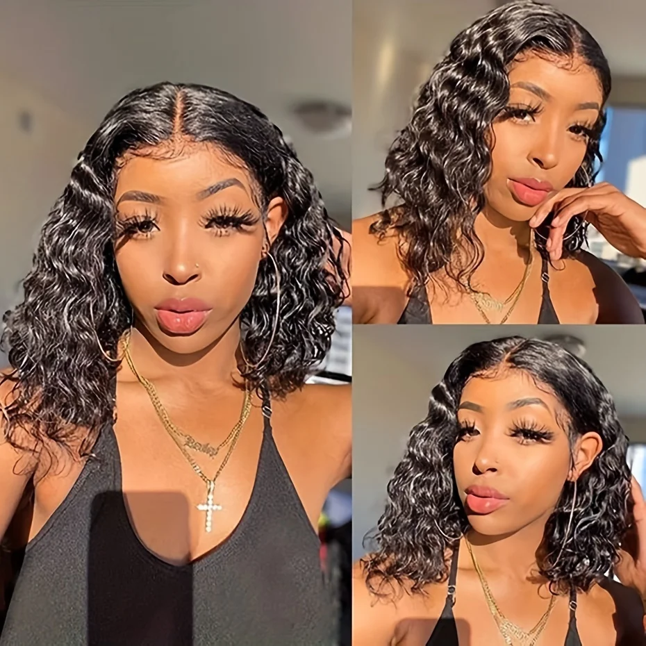 13x4 Water Wave Lace Front Wigs for Women Brazilian Short Bob Wig Transparent Lace Frontal Short Wigs Human Hair Pre Plucked
13x4 Water Wave Lace Front Wigs for Women Brazilian Short Bob Wig Transparent Lace Frontal Short Wigs Human Hair Pre Plucked