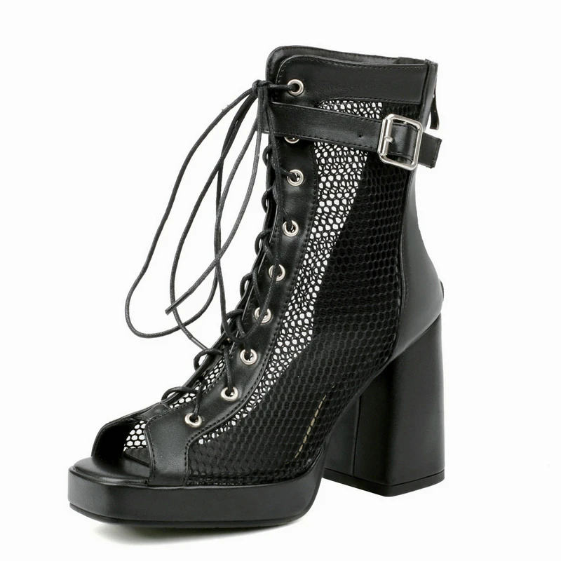 New Fashion Sexy Women Shoes High Heel Square Platfrom Thick Sole Zipper Ankle Boots Air Mesh Open Toe Gladiator Sandals Plus 46
New Fashion Sexy Women Shoes High Heel Square Platfrom Thick Sole Zipper Ankle Boots Air Mesh Open Toe Gladiator Sandals Plus 46