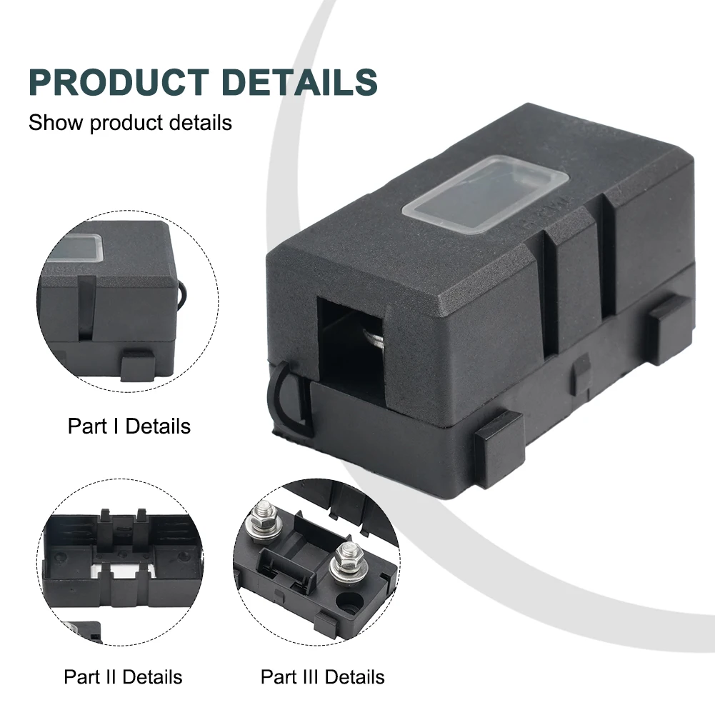 1PC Heavy Duty Mega Fuse Holder 60 To 500 Amp 85*40*39mm High Quality Car Boat Marine High Quality Materials Small Flat Plug
1PC Heavy Duty Mega Fuse Holder 60 To 500 Amp 85*40*39mm High Quality Car Boat Marine High Quality Materials Small Flat Plug