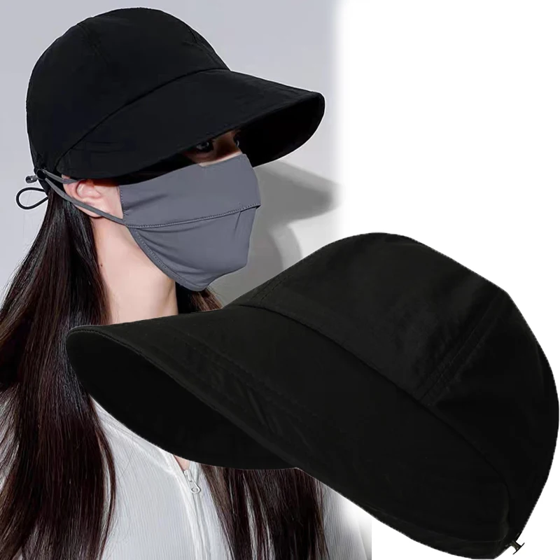 Summer Wide Brim Sunhat Women Foldable Adjustable Outdoor Beach Bucket Hat UV Protection Visors Fisherman Ponytail Caps
Summer Wide Brim Sunhat Women Foldable Adjustable Outdoor Beach Bucket Hat UV Protection Visors Fisherman Ponytail Caps