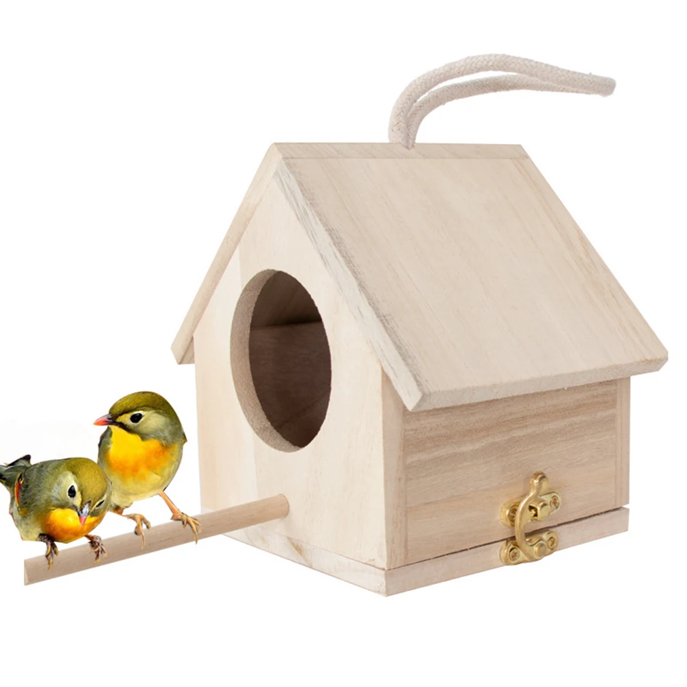 Hot New Practical Bird House Sparrow Station Wild Wooden Feeding Garden Hanging Nest Box Outdoor Resting Place
Hot New Practical Bird House Sparrow Station Wild Wooden Feeding Garden Hanging Nest Box Outdoor Resting Place
