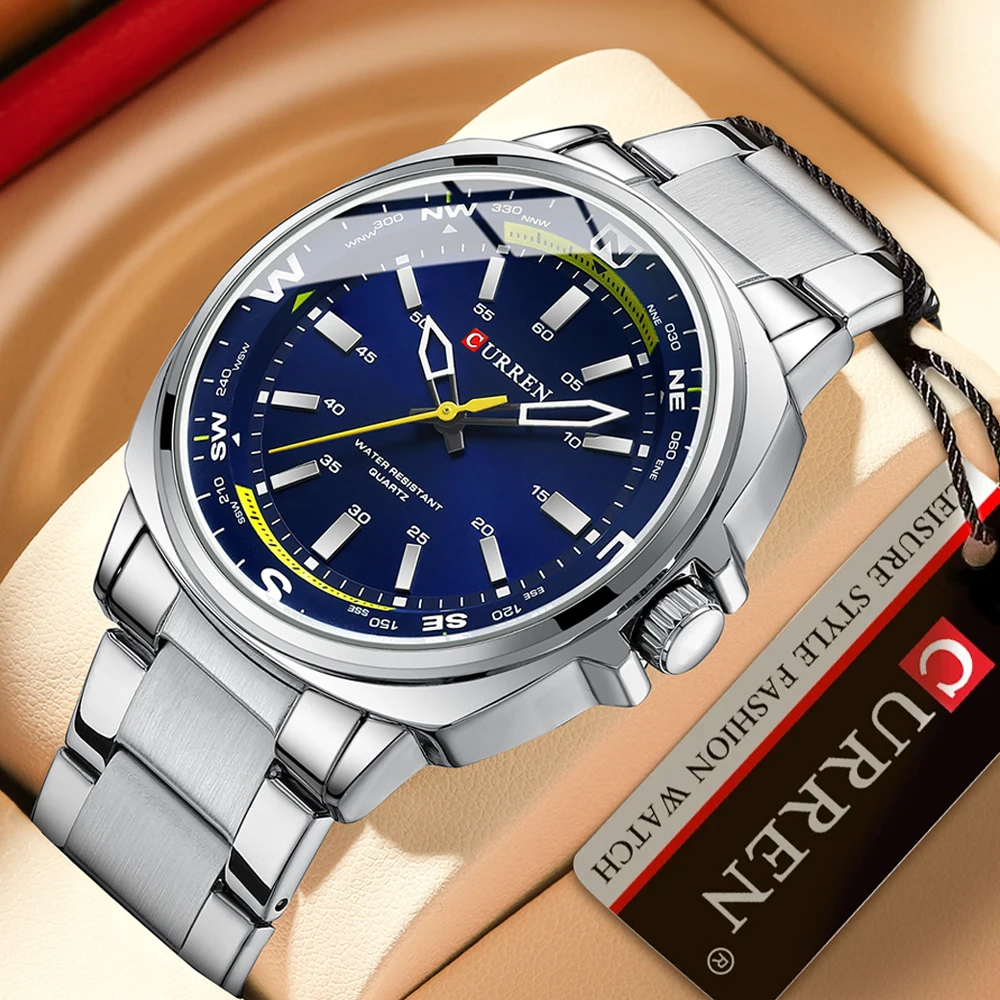 CURREN Brand Quartz Watch For Men Waterproof Sport Military Watches Mens Business Stainless Steel Wristwatch Male Clock
CURREN Brand Quartz Watch For Men Waterproof Sport Military Watches Mens Business Stainless Steel Wristwatch Male Clock