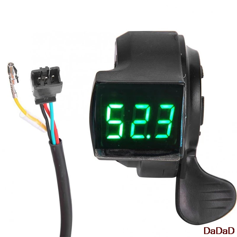 E-Bike Thumb Throttle LCD Digital Battery Voltage Display Switch Electric Vehicle Display Switch Handle Finger Thumb Throttle
E-Bike Thumb Throttle LCD Digital Battery Voltage Display Switch Electric Vehicle Display Switch Handle Finger Thumb Throttle