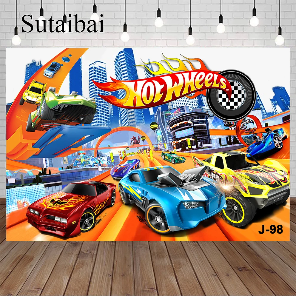 Racing Car Backdrop Hot Wheels Wild Racer Runway Boy Birthday Party Custom Photography Background Photo Decor Supplies
Racing Car Backdrop Hot Wheels Wild Racer Runway Boy Birthday Party Custom Photography Background Photo Decor Supplies
