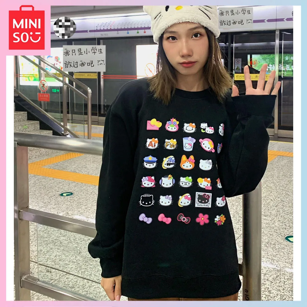 Miniso Hello Kitty Cute Fashion Fleecing Round Neck Hoodie Girl Autumn Winter Cartoon Ins Student Long Sleeve Top Christmas Gift
Miniso Hello Kitty Cute Fashion Fleecing Round Neck Hoodie Girl Autumn Winter Cartoon Ins Student Long Sleeve Top Christmas Gift
