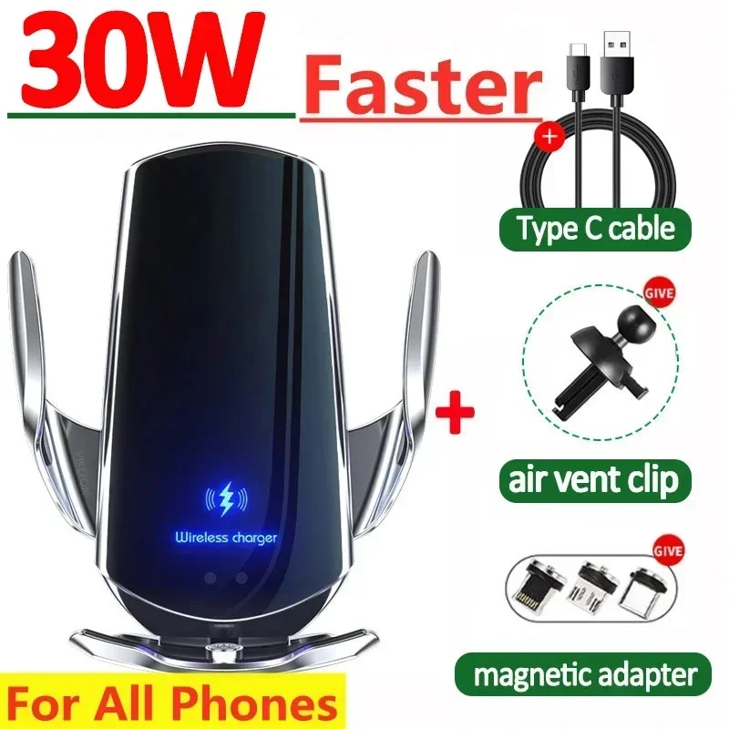 30W Car Wireless Charger Magnetic Car Mount Phone Holder for IPhone 14 13 12 Samsung Xiaomi Infrared Induction Fast Charging
30W Car Wireless Charger Magnetic Car Mount Phone Holder for IPhone 14 13 12 Samsung Xiaomi Infrared Induction Fast Charging
