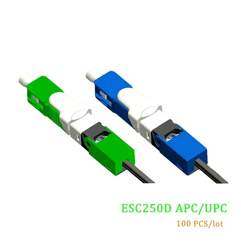 

Free Shipping 50/100/200 PCS FTTH ESC250D SC APC and SC UPC Single-Mode Fiber Optic Quick Connector