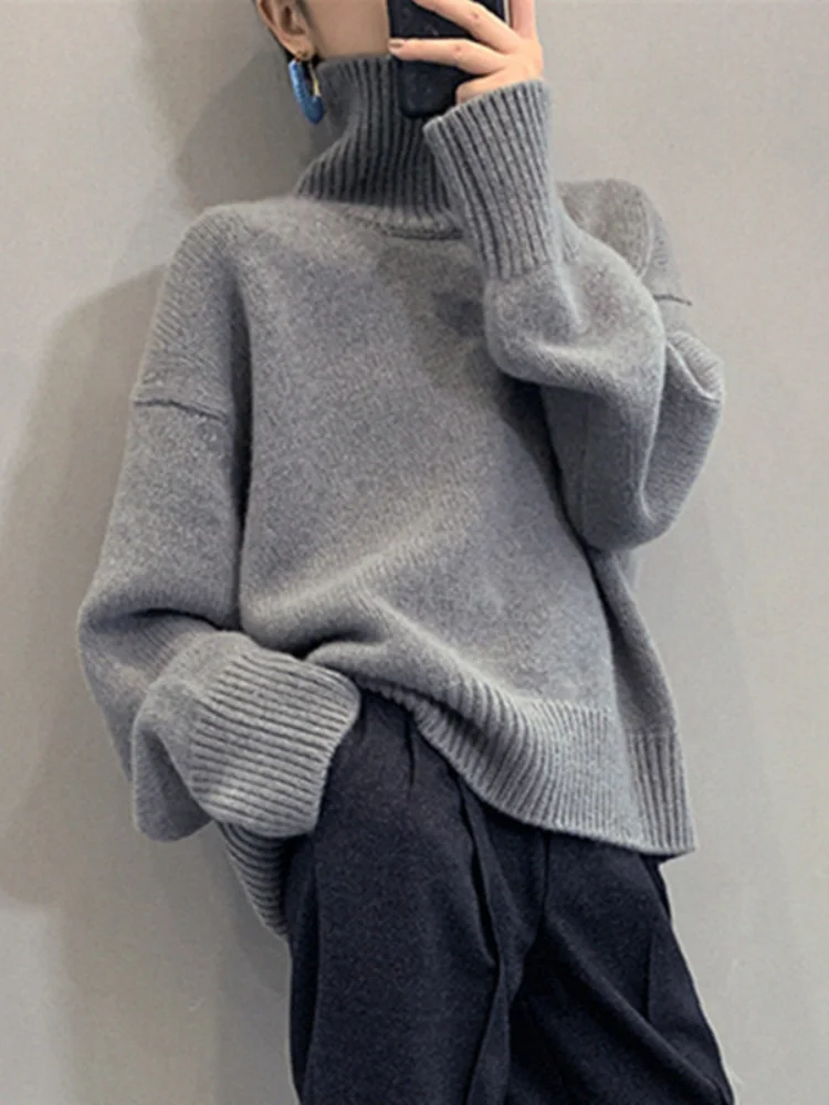 Sweaters Women Winter 2023 New Long Sleeve Top Korean Fashion Turtleneck Pullover Knitwear Oversized Women's Clothing Jumpers
Sweaters Women Winter 2023 New Long Sleeve Top Korean Fashion Turtleneck Pullover Knitwear Oversized Women's Clothing Jumpers