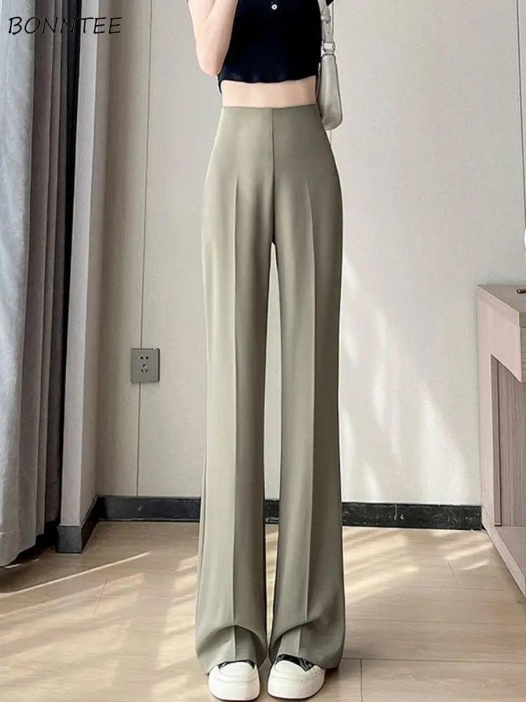 Casual Pants Women Simple Solid Fashion All-match Straight Leisure Tender High Waist Elegant Daily Ladies Korean Style Summer
Casual Pants Women Simple Solid Fashion All-match Straight Leisure Tender High Waist Elegant Daily Ladies Korean Style Summer