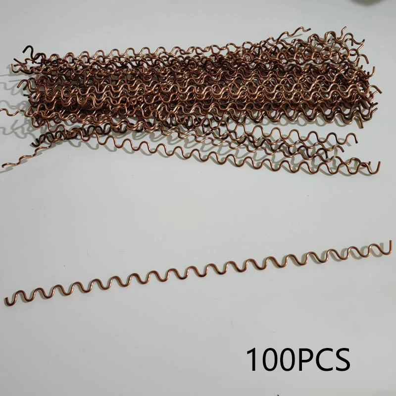 100Pcs Dent Pulling Wavy Wires for Spot Welder Panel Pulling Wiggle Wires Spot Welding Machine Consumables Auto Body Tools
100Pcs Dent Pulling Wavy Wires for Spot Welder Panel Pulling Wiggle Wires Spot Welding Machine Consumables Auto Body Tools