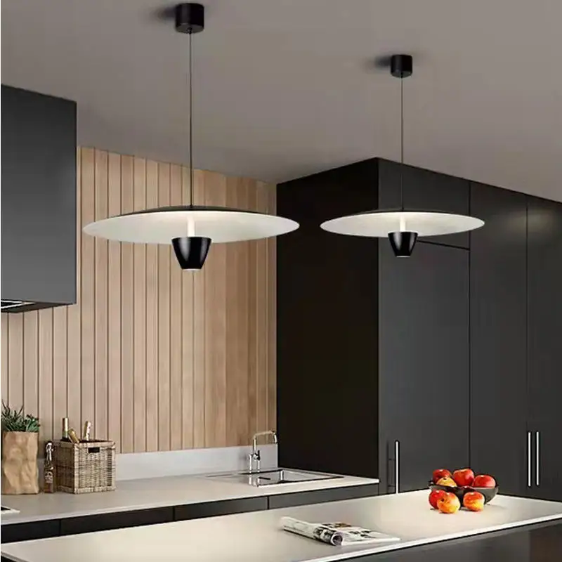 

Italian nordic minimalist design black led hanging light for restaurant bar dinning room hotel modern ceiling pendant lamp