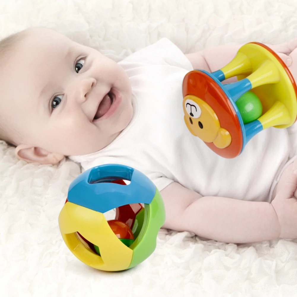 

Baby Sensory Rattle Toys Toddle Hand Bell Rattles Fitness Grasping Ball Exercise Toy Early Education Games Birthday Gifts