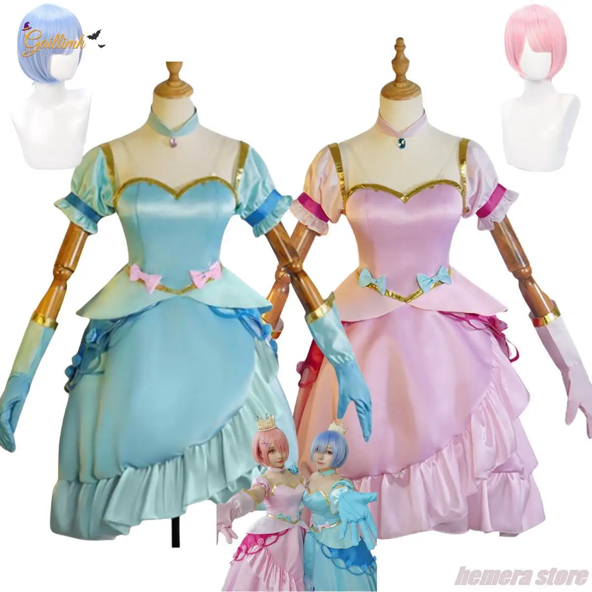 Anime Re:Life in A Different World From Zero Ram Rem Cosplay Costume Wig Princess Skirt Woman Sexy Kawaii Birthday Party Suit
Anime Re:Life in A Different World From Zero Ram Rem Cosplay Costume Wig Princess Skirt Woman Sexy Kawaii Birthday Party Suit