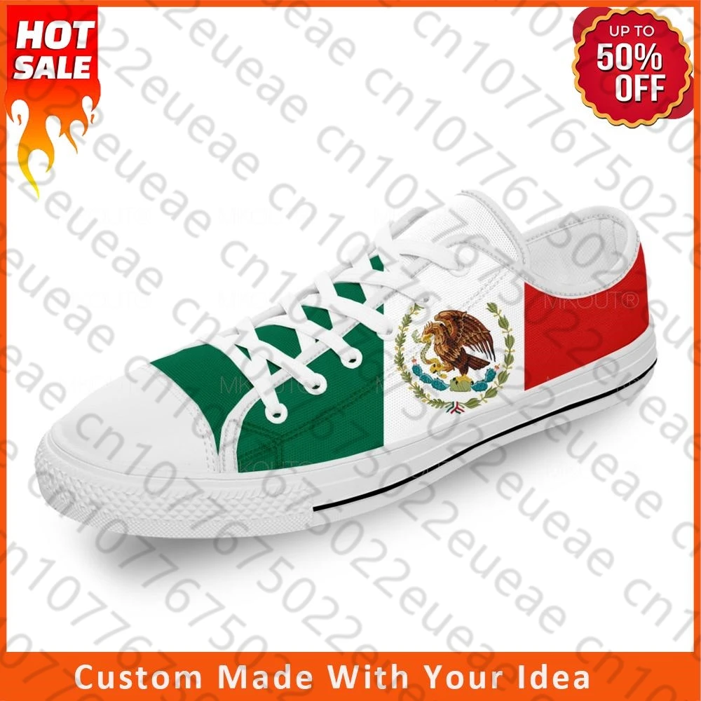 Мексиканский Флаг патриотика крутая белая ткань мода 3D печать низкие холщовые туфли для мужчин женщин Легкие дышащие кроссовки 
Мексиканский Флаг патриотика крутая белая ткань мода 3D печать низкие холщовые туфли для мужчин женщин Легкие дышащие кроссовки