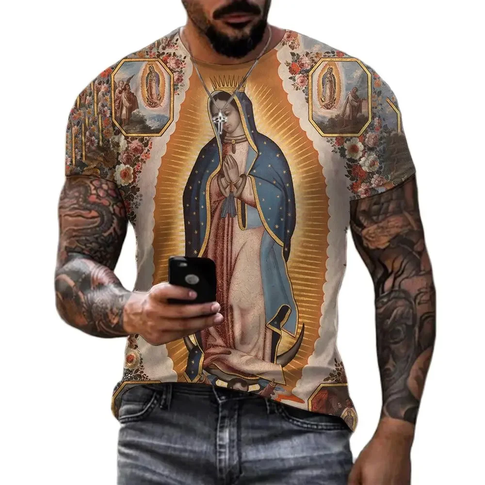 Men Women 2024 High Quality Guadalupe Virgin Mary Catholic Cosplay 3D Printed T-shirt Unisex Fashion Casual Oversized Tops
Men Women 2024 High Quality Guadalupe Virgin Mary Catholic Cosplay 3D Printed T-shirt Unisex Fashion Casual Oversized Tops