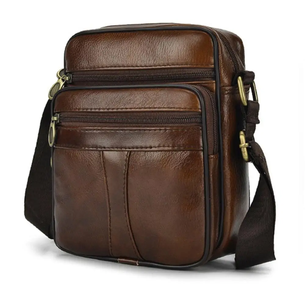 Casual Man Chest Pack Cowhide Genuine Leather Male Crossbody Messenger Bags Fashion Multi-layer Zipper Waterproof Shoulder Bag
Casual Man Chest Pack Cowhide Genuine Leather Male Crossbody Messenger Bags Fashion Multi-layer Zipper Waterproof Shoulder Bag