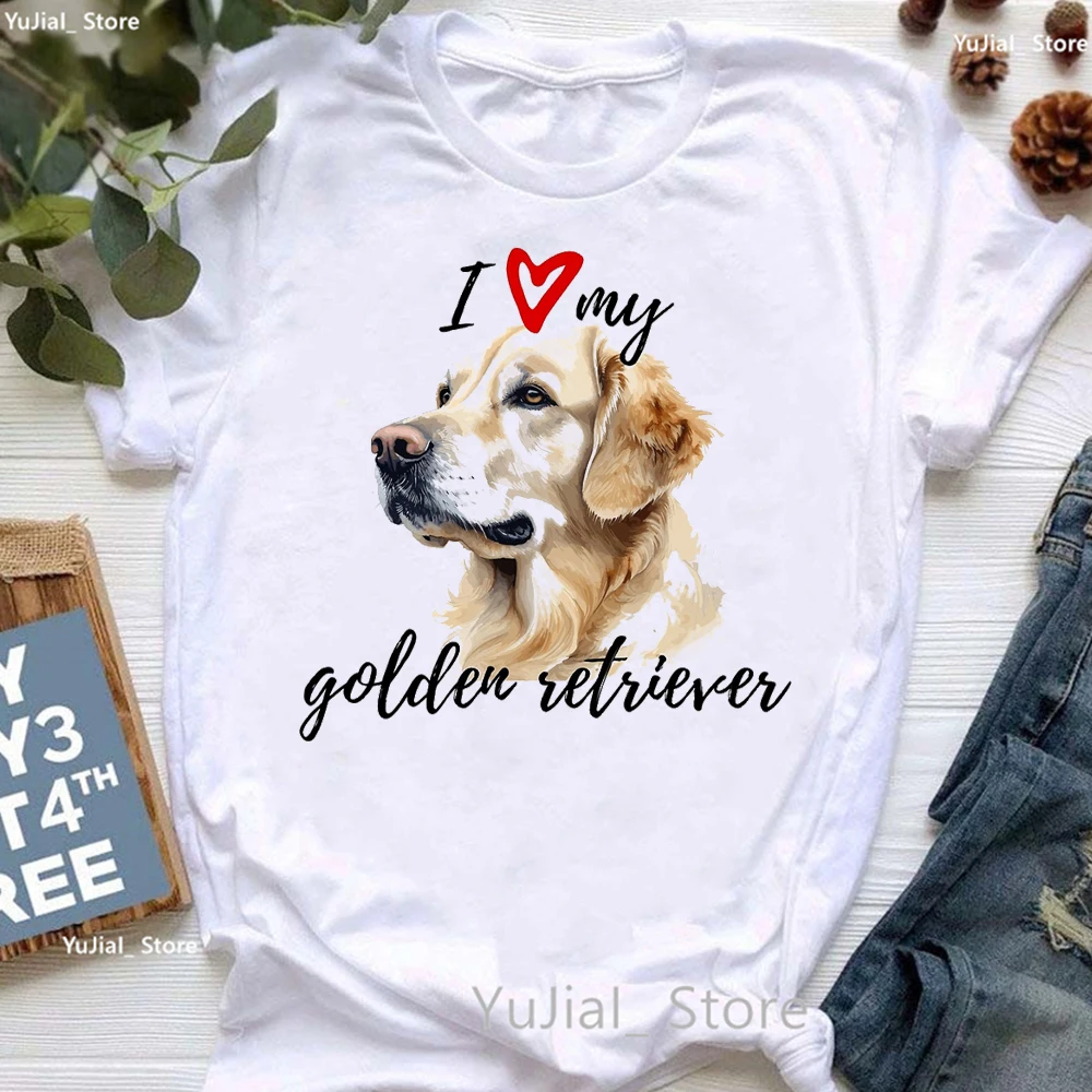 I Love My Golden Retriever Graphic Print Tshirt Women Summer Fashion Kawaii Dog Lover T Shirt Girls Harajuku Shirt Summer Tops
I Love My Golden Retriever Graphic Print Tshirt Women Summer Fashion Kawaii Dog Lover T Shirt Girls Harajuku Shirt Summer Tops