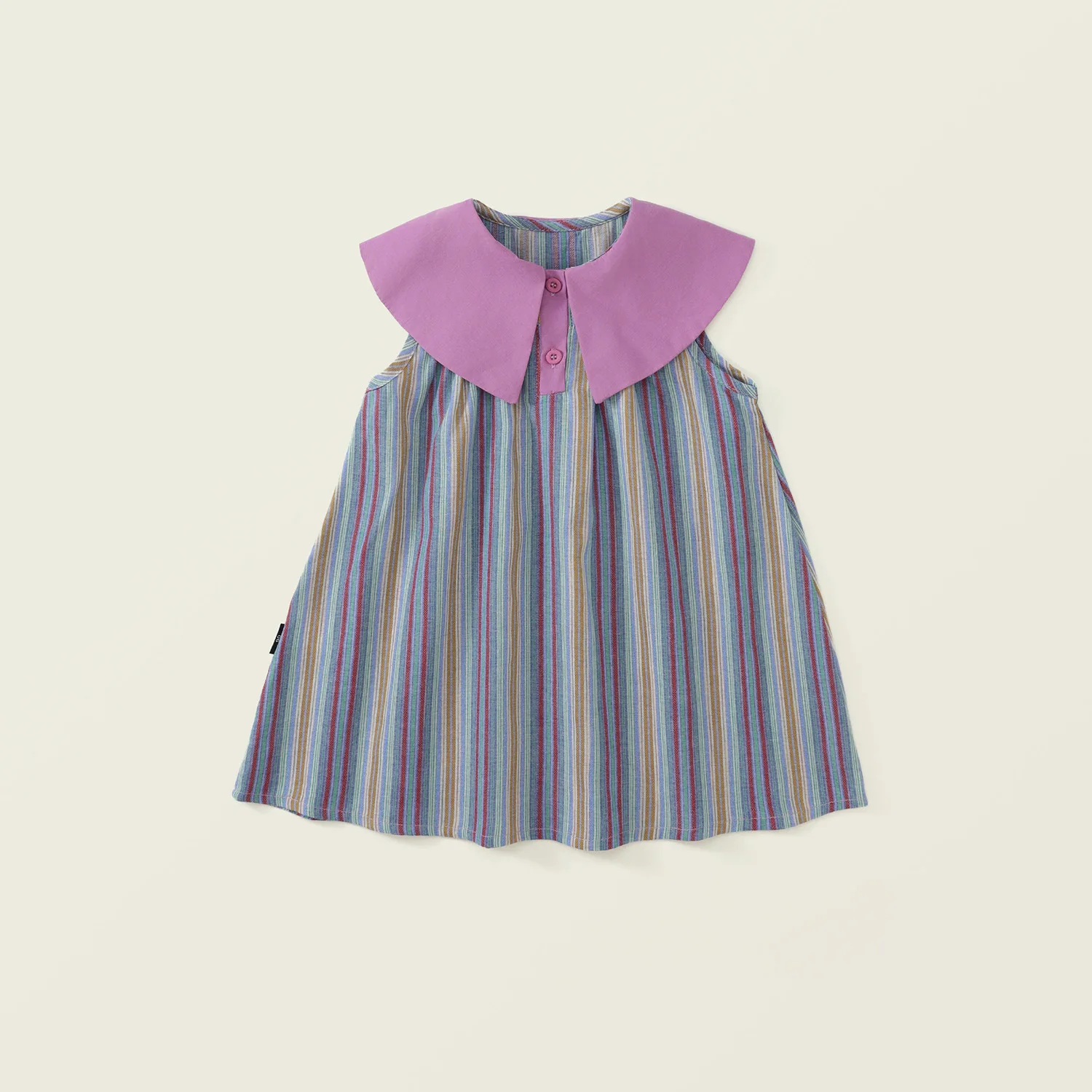 Summer Cute Girl's Striped Sleeveless Vest Dress Baby Kids Clothing Contrasting Large Lapel Dress Children Toddler Girl Clothes
Summer Cute Girl's Striped Sleeveless Vest Dress Baby Kids Clothing Contrasting Large Lapel Dress Children Toddler Girl Clothes
