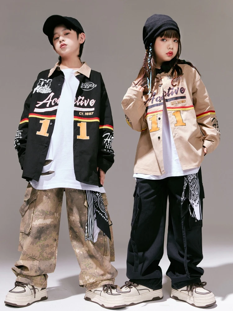 2023 Children Jazz Dance Costumes For Kids Loose Jacket Cargo Pants Suit Girls Hip Hop Dance Performance Stage Outfits DQS14548
2023 Children Jazz Dance Costumes For Kids Loose Jacket Cargo Pants Suit Girls Hip Hop Dance Performance Stage Outfits DQS14548