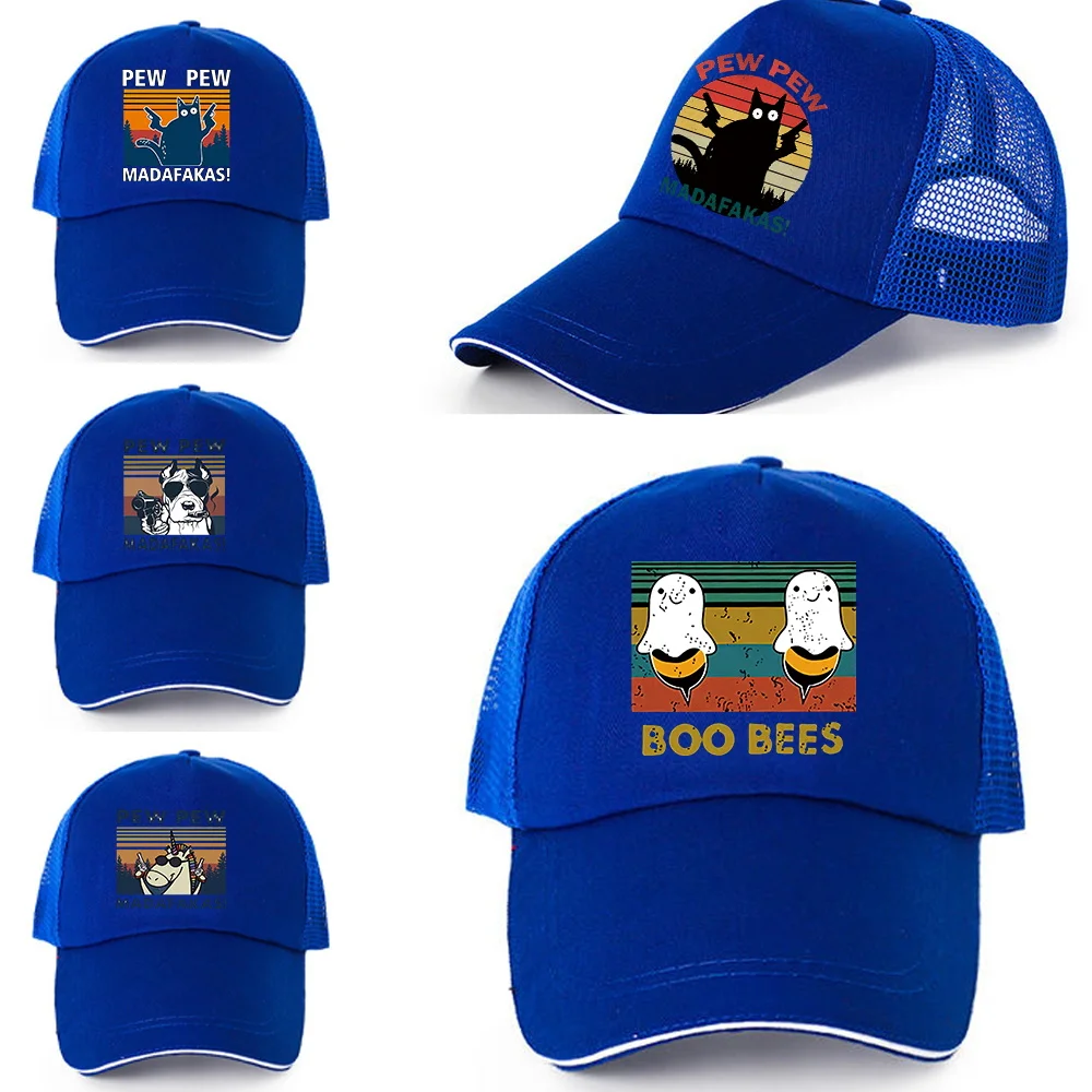 

Модные бейсболки с узором Pew, мужские и женские быстросохнущие Снэпбэк кепки, летние дышащие сетчатые головные уборы в стиле хип-хоп