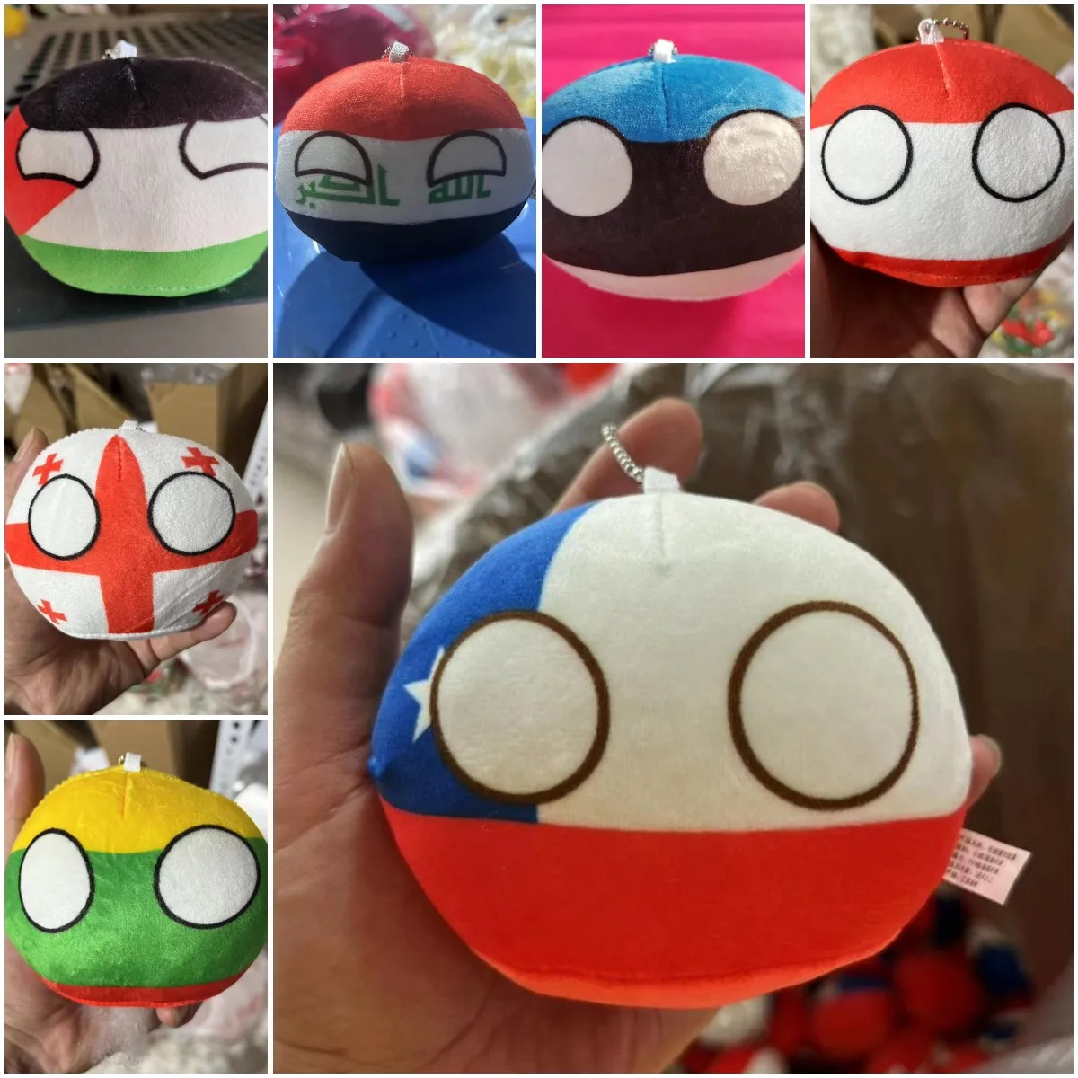 70 styles 10cm Country Ball Plush Toys Polandball Pendant Country Balls Countryball Stuffed Doll Christmas Decor Gifts for Kids
70 styles 10cm Country Ball Plush Toys Polandball Pendant Country Balls Countryball Stuffed Doll Christmas Decor Gifts for Kids