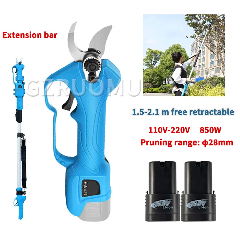 

SC-8603 Cordless Electric Pruning Shears Efficient Gardening Pruner Bonsai Branch Scissors Rechargeable Trimmer Max Cutting 28MM