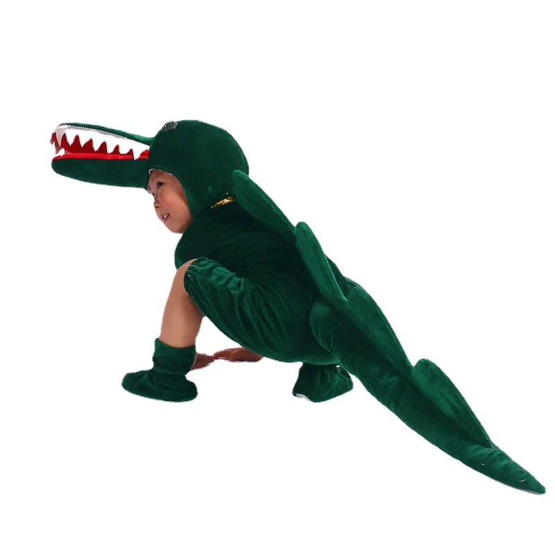 

Kids Animal Dinosaur Costume Cartoon Kugurumi For Boys Girls School Party Crocodile Costume Family Cosplay Game Role Play Suit