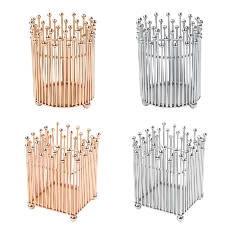 Iron Wire Pencil Holder Pen Cup Large Compartment Makeup Brush Holder for Vanity
Iron Wire Pencil Holder Pen Cup Large Compartment Makeup Brush Holder for Vanity
