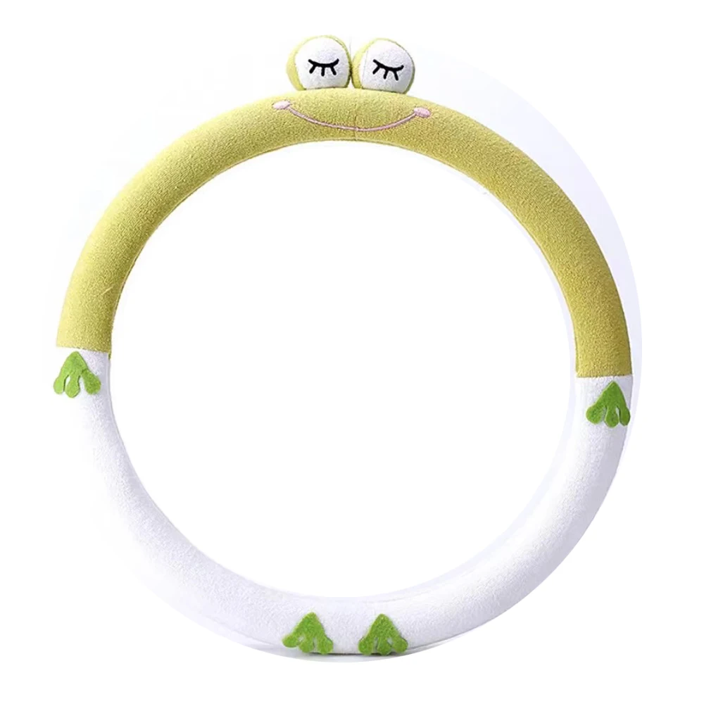 General Creative Car Cute Steering Wheel Cover Cartoon Short Plush Handlebar Universal Plush Steering Wheel Cover Girls Frog
General Creative Car Cute Steering Wheel Cover Cartoon Short Plush Handlebar Universal Plush Steering Wheel Cover Girls Frog