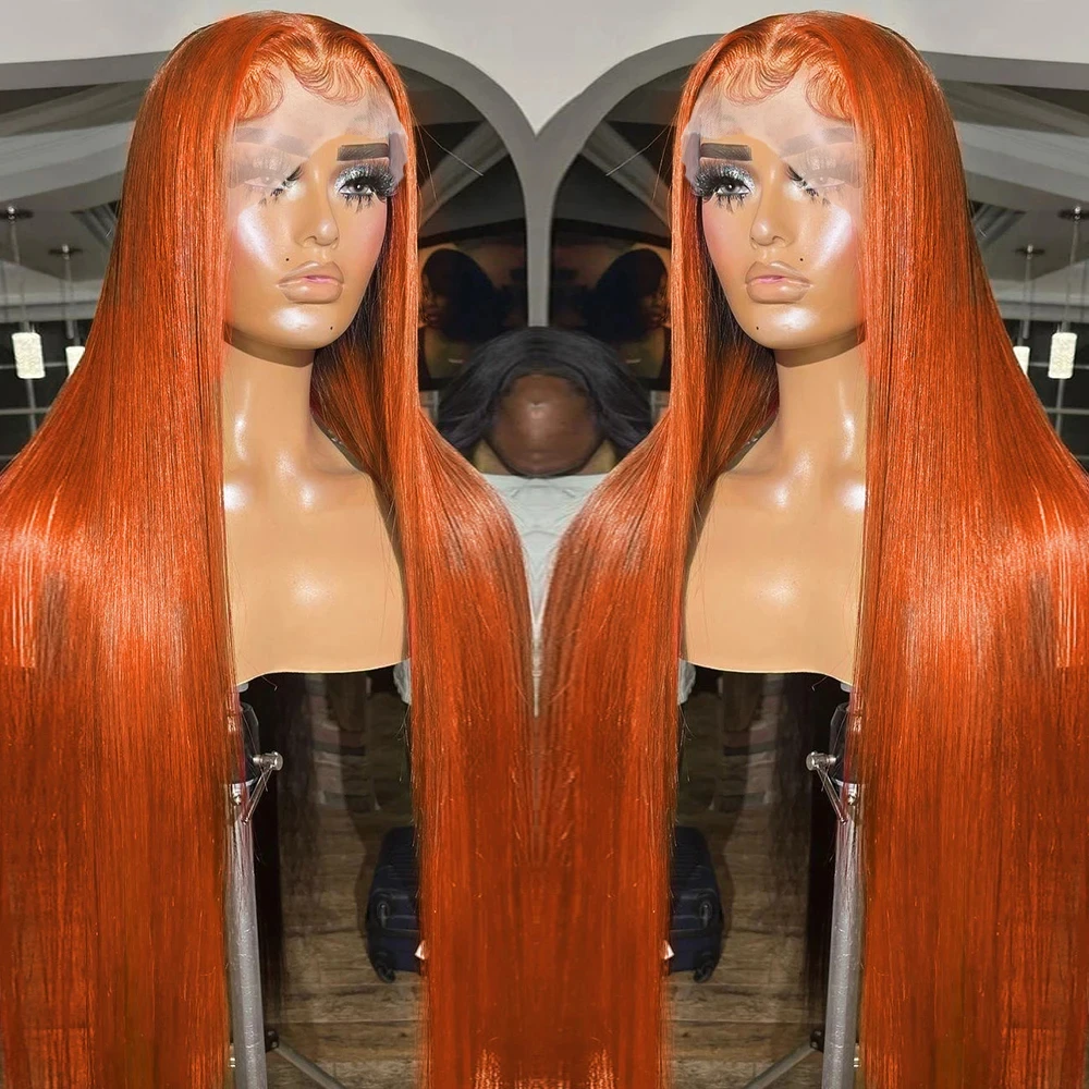 Ginger Orange 13x4 Lace Frontal Wigs For Women Straight Human Hair Wigs Preplucked Human Wigs Colored Wigs 4x4 Lace Closure Wig
Ginger Orange 13x4 Lace Frontal Wigs For Women Straight Human Hair Wigs Preplucked Human Wigs Colored Wigs 4x4 Lace Closure Wig