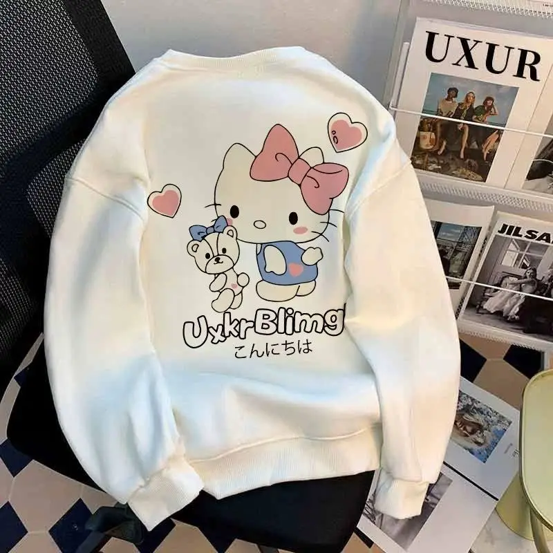 2023 Kawaii Hello Kitty Sanrio Anime Y2K Autumn Winter New Girls Round Neck Hoodie Cute Cartoon Loose Fleece Top Toys for Kids
2023 Kawaii Hello Kitty Sanrio Anime Y2K Autumn Winter New Girls Round Neck Hoodie Cute Cartoon Loose Fleece Top Toys for Kids