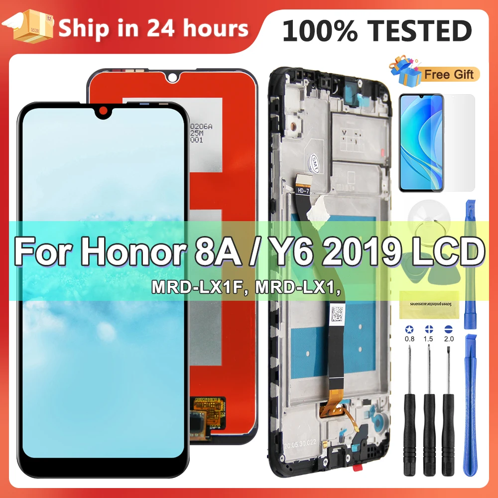 

6.09''LCD For Huawei Y6 2019 Display Touch Screen for Honor 8A LCD Display Digitizer Y6S 2019 With Frame Replacement 100% Tested