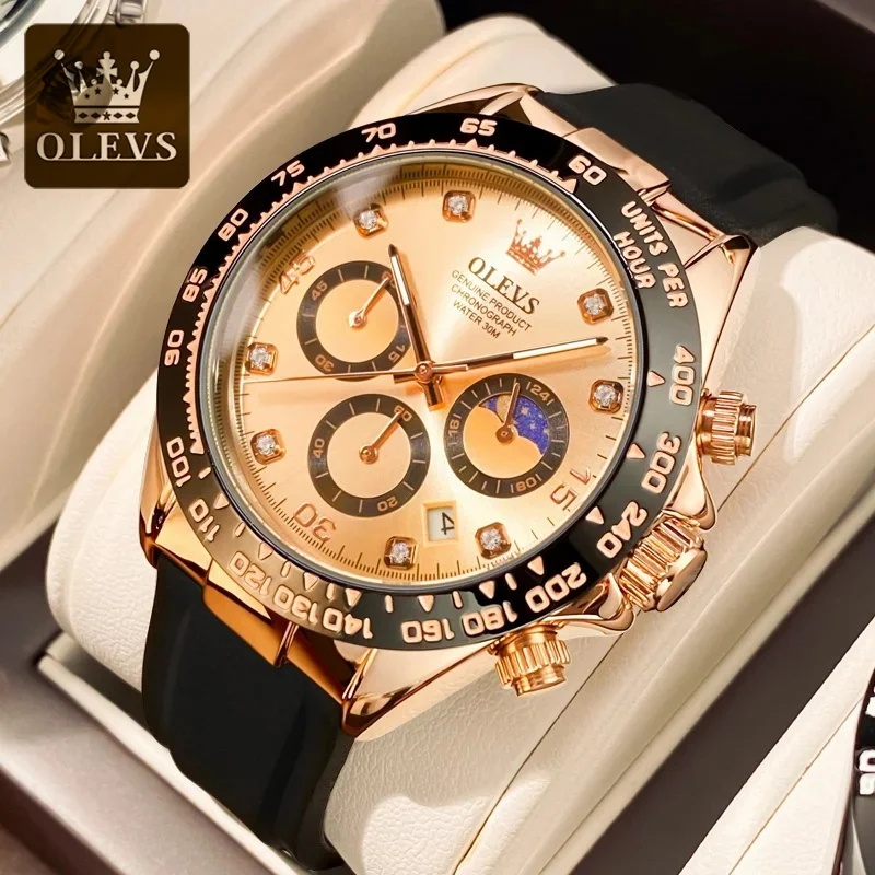 OLEVS Luxury Men Watch Quartz Man Watches Waterproof Luminous Top Brand for Date Chronograph Sport Wristwatch
OLEVS Luxury Men Watch Quartz Man Watches Waterproof Luminous Top Brand for Date Chronograph Sport Wristwatch