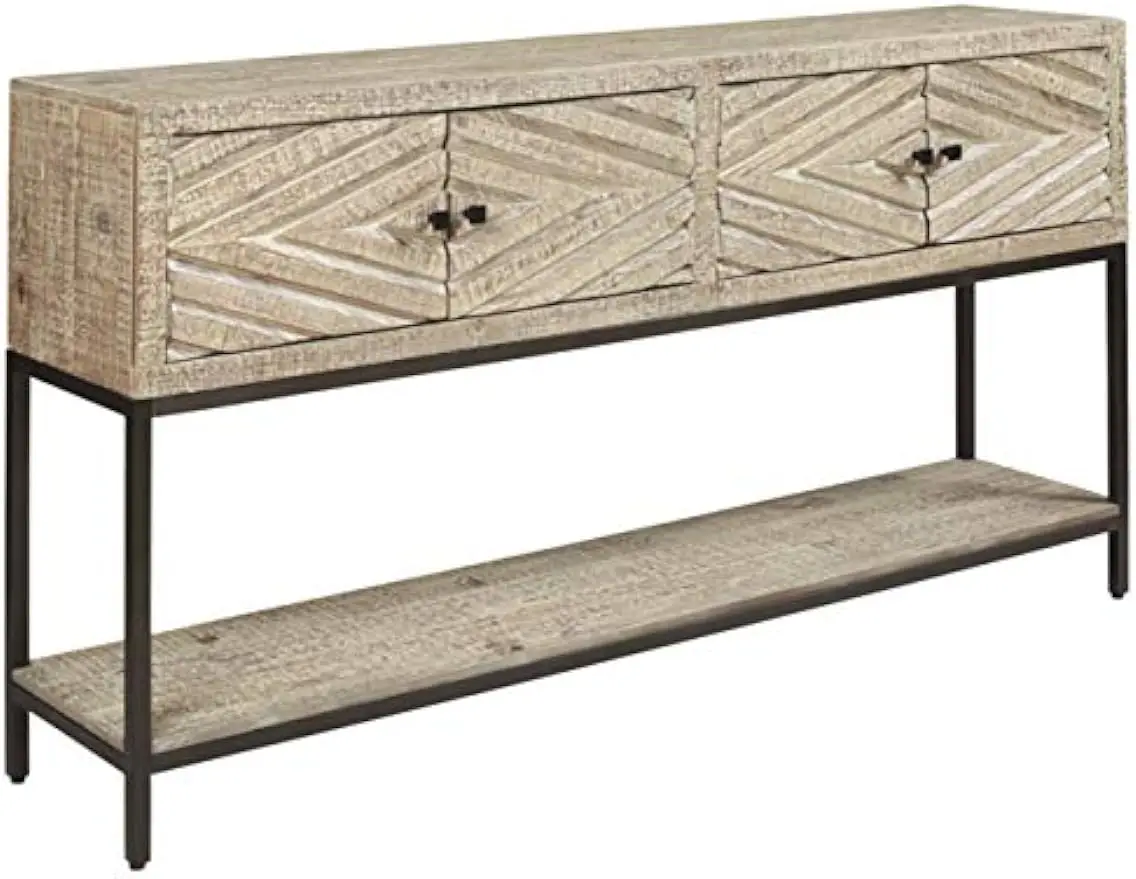 Signature Design by Ashley Roanley Vintage Distressed Console Sofa Table, Antique White
Signature Design by Ashley Roanley Vintage Distressed Console Sofa Table, Antique White