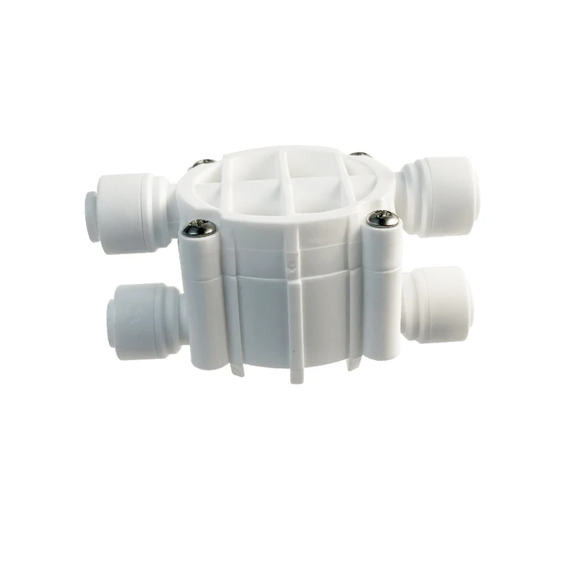 1/4'' Reverse Osmosis RO 4 Way Valve OD Hose Quick Connection Diaphragm Valve Fitting For Water Purifier Pure Water Dispenser
1/4'' Reverse Osmosis RO 4 Way Valve OD Hose Quick Connection Diaphragm Valve Fitting For Water Purifier Pure Water Dispenser