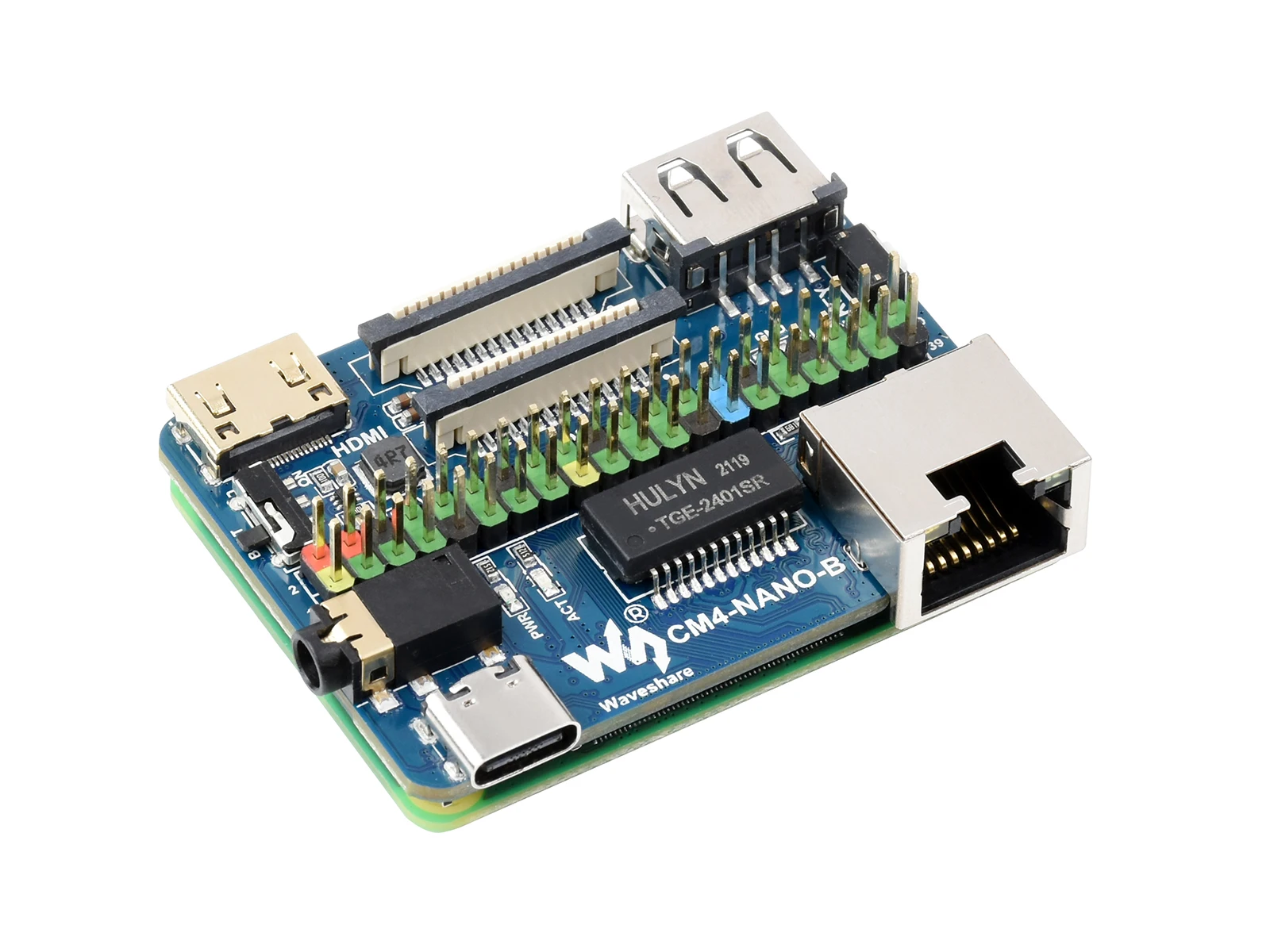 CM4-NANO-B,Nano Base Board (B) для компьютерного модуля Raspberry Pi 4, того же размера, что и CM4, подходит для оценки RPi CM4
CM4-NANO-B,Nano Base Board (B) для компьютерного модуля Raspberry Pi 4, того же размера, что и CM4, подходит для оценки RPi CM4