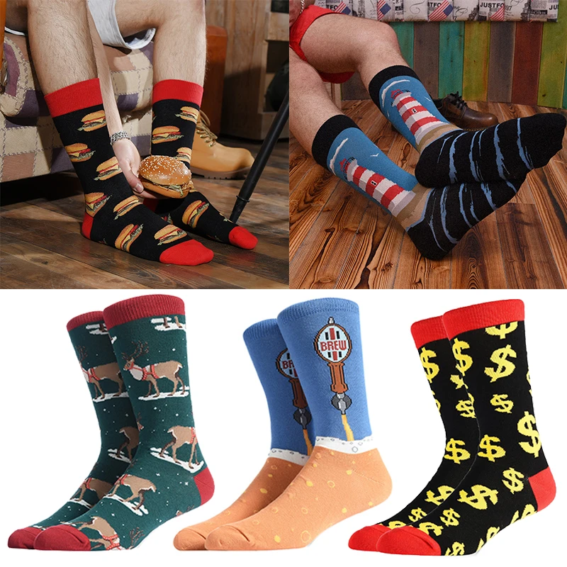 1 Pair Happy Funny Men's Socks High Quality Combed Cotton Long Colored Dress Socks Novelty Tube Skateboard Wedding Socks Cool
1 Pair Happy Funny Men's Socks High Quality Combed Cotton Long Colored Dress Socks Novelty Tube Skateboard Wedding Socks Cool
