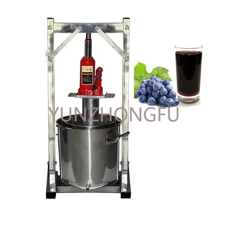 

Commercial 36l Manual Hydraulic Jack Honey Press Machine Fruits And Vegetables Squeezer Stainless Steel Hand Grape Juicer