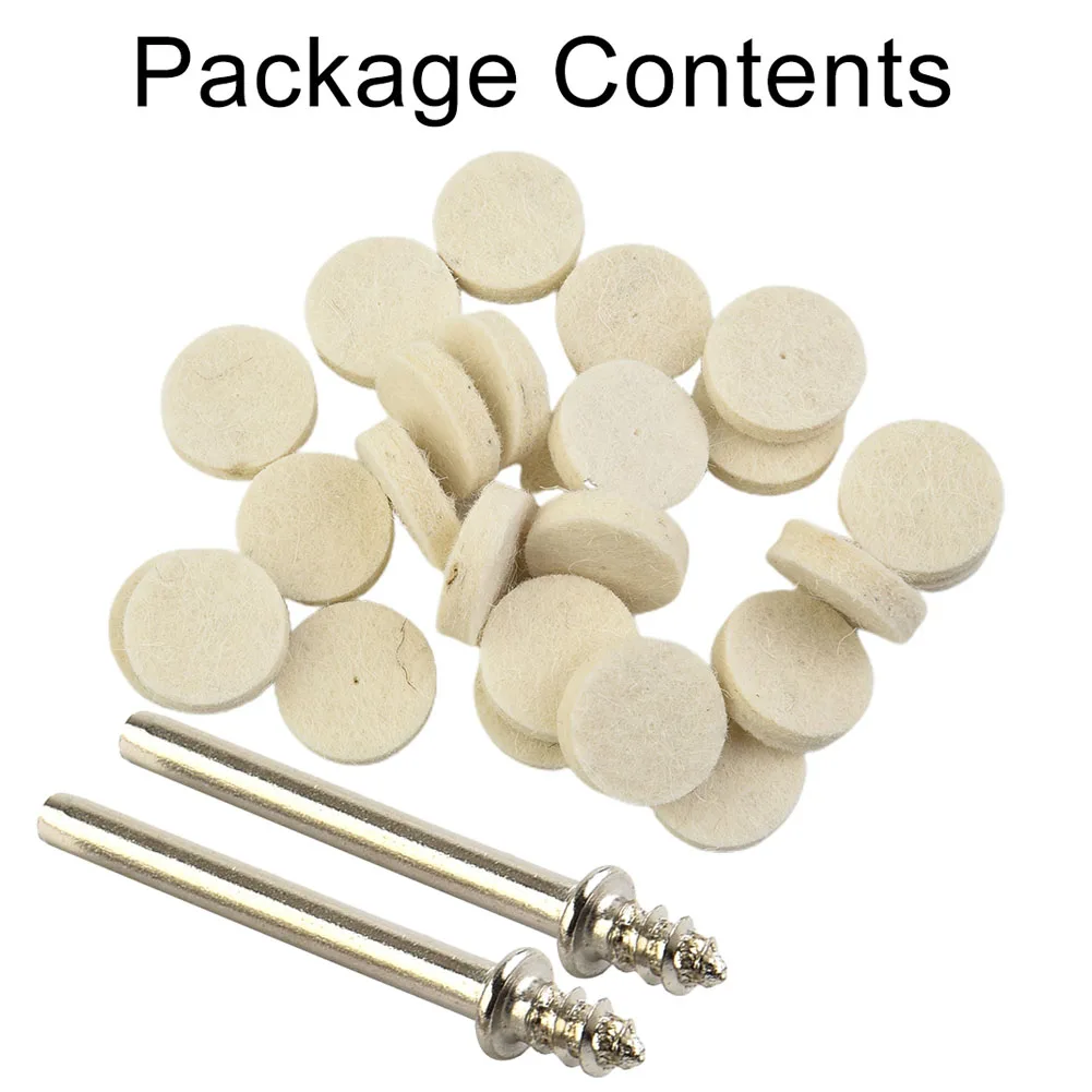 50pcs 25*8mm Wool Felt Polishing Buffing Round Wheel Grinding Pad 3mm Shank For Dremel Rotary Tool Accessories
50pcs 25*8mm Wool Felt Polishing Buffing Round Wheel Grinding Pad 3mm Shank For Dremel Rotary Tool Accessories
