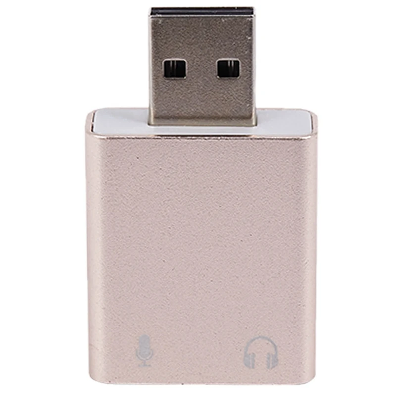 

4 шт., внешняя звуковая карта USB 7,1 для наушников, 3,5 мм