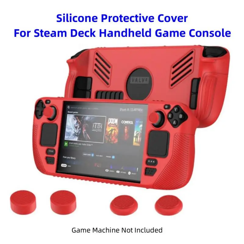 Silicone Protective Cover For Steam Deck Handheld Game Console Dust-proof Anti-sweat Anti-skid All-inclusive Protective Case
Silicone Protective Cover For Steam Deck Handheld Game Console Dust-proof Anti-sweat Anti-skid All-inclusive Protective Case