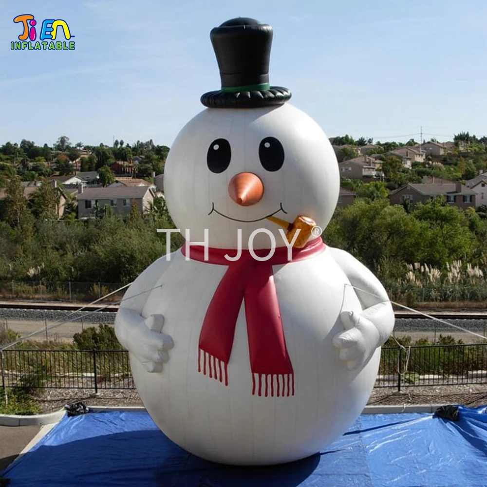 

10 days free shipping 6m/8m/10m large outdoor advertising snowman inflatable christmas snowman,giant inflatable snowman cartoon